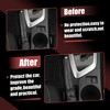 X AUTOHAUX Car Interior Handbrake Cover Protector Carbon Fibre Pattern