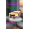 Natural Wood Sound Amplifier Stand - Mini Megaphone Design, Stylish