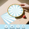 50PCS Blue Striped Paper Plates and Napkins Party Supplies, 7