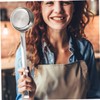 iplusmile Pizza Ladle Flat Bottom Soup Spoon 2 Pack Stainless