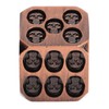7pcs Metal Dice Set Exquisite Square Inlaid Skull Pattern Dice