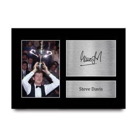 HWC Trading A4 Steve Davis Snooker Gifts Printed Signed Autograph Picture for WST Memorabilia Fans