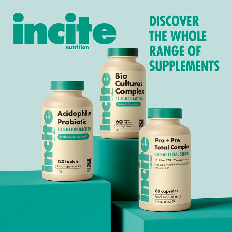 Incite Nutrition Pre + Pro Bio Cultures Complex 13 Billion