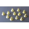 Unbranded Wedding Christmas Bells Gold Ornaments Miniature 1 1/4" with