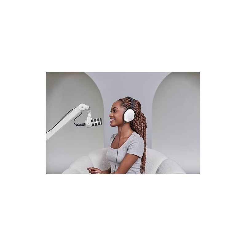 RØDE PodMic Micrófono cardioide dinámico de difusión - Blanco
