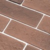 TORURAL 100 Vintage Brown/Red Faux Brick Wall Tiles, 3D Thin