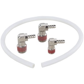 H2O PRO Pressure Fitting Kit, Connects Pressure Switch to Jet Pump, Includes 2 x 1/4" Elbows, 1/8" Elbow and Plastic Tube, Model 148128