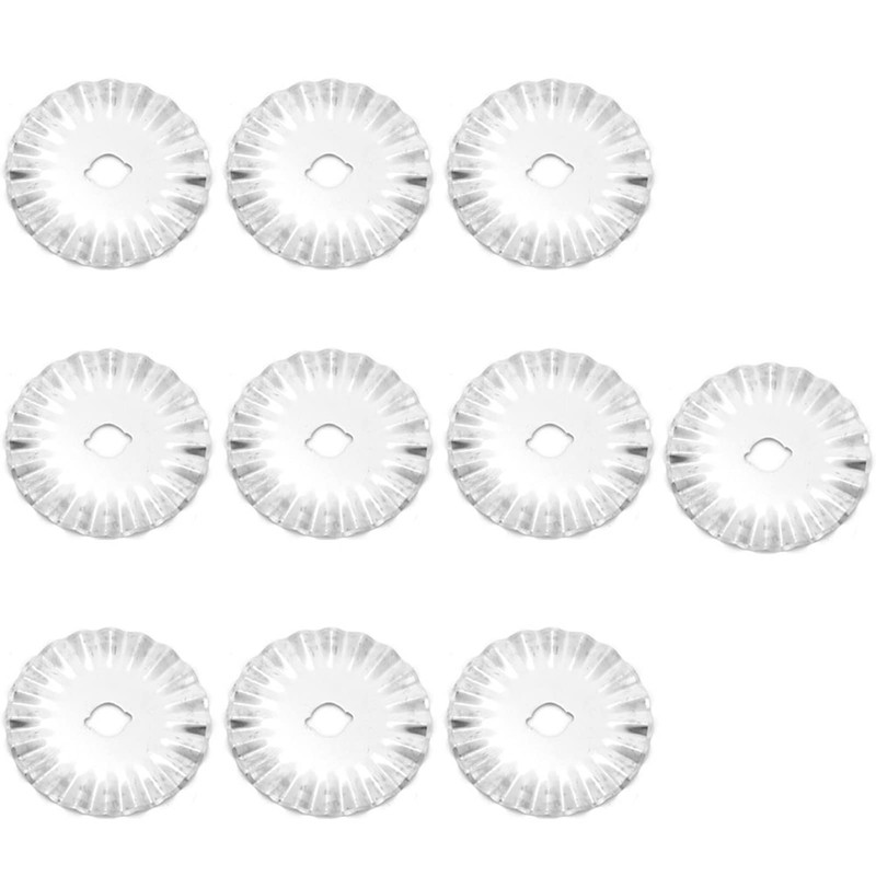 Trimmer Replacement Fabric Olfa 10pc Sewing Zigzag 28mm 10pcs 45mm