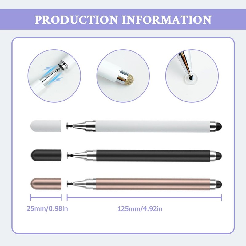 JEYORZY 6 Stück Tablet Stift für Alle Tablets,Tablet Stift, Stift
