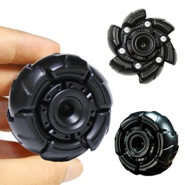 WaJexy Fidget Spinners for Adults, Open Armor Mecha Design Metal Fidget Spinner, EDC Fidget Toys Desk Toy for Stress Relief & Anxiety (Black)