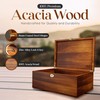 LUSH & STYLE Large Memory Box For Keepsakes Acacia Wood