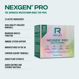 Reflex Nutrition Nexgen Pro Daily Vitamins Contains 33 Active Ingredients Inc Green Tea Extract (90 Caps)