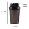 ZatRuiZE Protein Shaker Bottle 400ml, BPA- and DEHP-free, Leakproof Flip