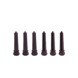 Alnicov 6PCS Guitar Bridge Pins Rosewood Acoustic Guitar String Pegs Slotted Wooden Endpin Replacement Parts
