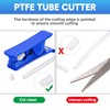3 Pieces PTFE Plastic Tubing Cutter Hose Tube Cutter Pipe