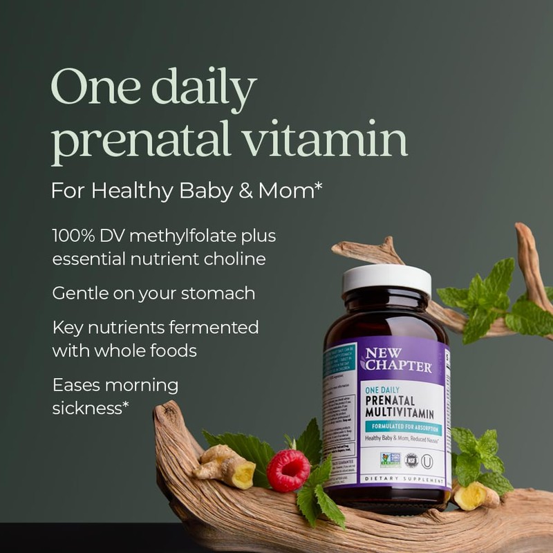 New Chapter Prenatal Vitamins, One Daily Prenatal Multivitamin with Methylfolate