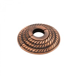 Renovators Supply Manufacturing Escutcheon Plate 3.13 in OD Escutcheon 1/2 in IPS Antique Copper Oil Rubbed Finish Aluminum Radiator Flange