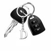 Yuxh Keychain A-Z Single Letter Keyring DIY Key Ring Cool
