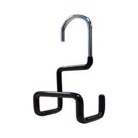 MAWA Non-Slip Steel Purse/Luggage Hanger with Wide Base for Strap Support, Set of 1, Black