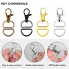 100PCS Premium Swivel Snap Hooks and D Rings, Swivel Snap