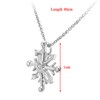 Naava Women's 9 ct White Gold Snowflake Design Pendant with
