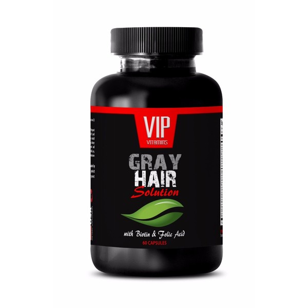 Anti gray - GRAY HAIR SOLUTION. DIETARY SUPPLEMENT - Hair growth care - 1B