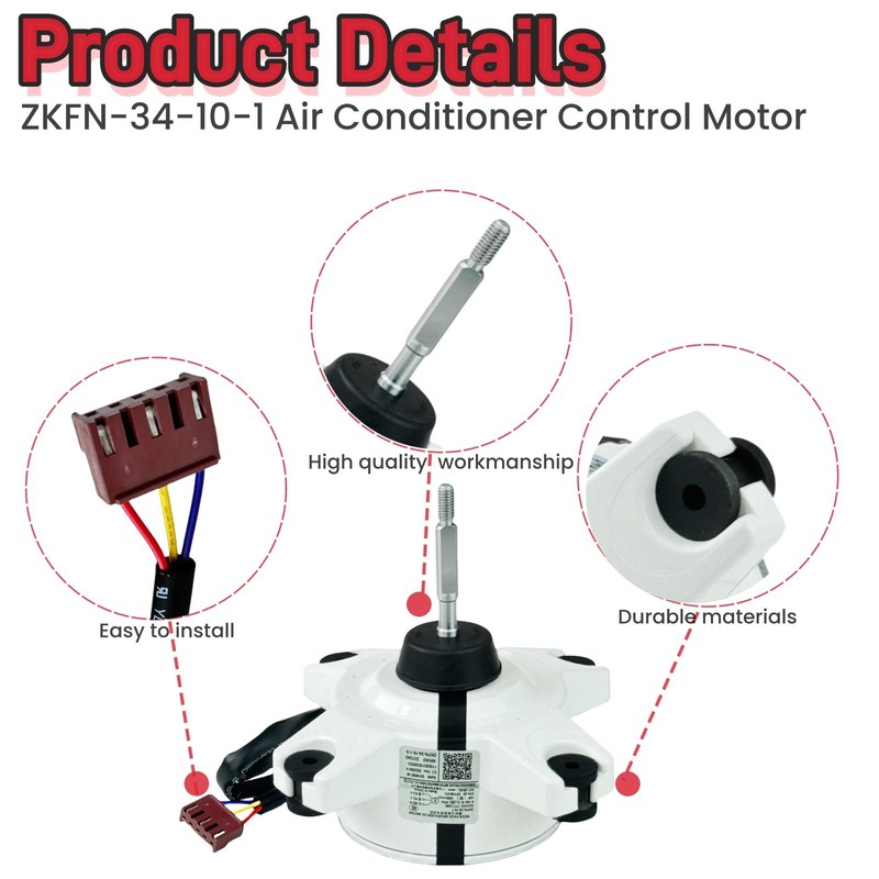 ZKFN-34-10-1 Air Conditioner Control Motor Brushless DC Motor DC310V 34W