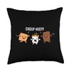 Group Hug Camping Campfire Chocolate Marshmallow S'Mores Throw Pillow