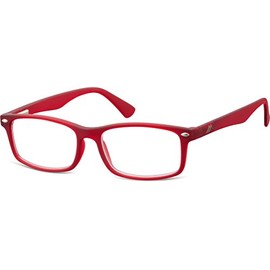 Montana Eyewear Sunoptic MR83B Lesebrille in rot - Stärke +3.00 inklusive Soft Etui