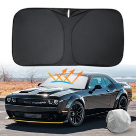 D-Lumina Auto-Sonnenschutz für die Windschutzscheibe – Faltbarer Auto-Sonnenschutz, UV-Blocker, für die meisten Autos, SUVs und LKWs (klein – 140 x 70 cm)