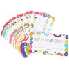 Ciieeo Multifunctional Punch Cards 100 Sheets Paper Punch Cards for