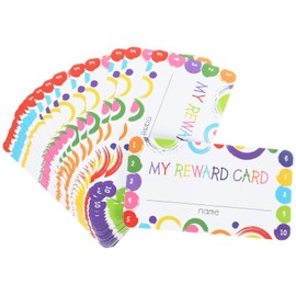 Ciieeo Multifunctional Punch Cards 100 Sheets Paper Punch Cards for Classroom Business