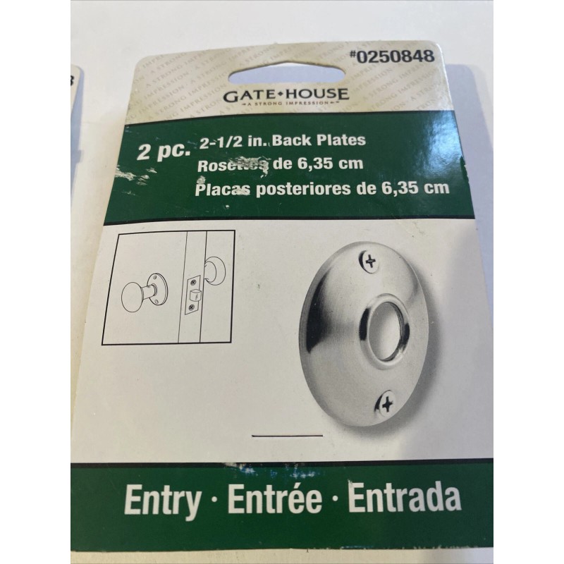 Gate House Lot Of 2 Gatehouse Defender Satin No Deadbolt
