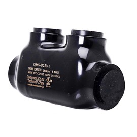 Insulated Inline Splices 6 Awg Min 250 Kcmil Max UL Black