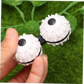 KOMBIUDA One-piece Massage Balls for Pressure Relief Stress Relief Toy White Versatile Design for Hand Massaging and Finger Play for Stress and Relaxation