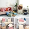 CALIYO Cushion Cover Corduroy Plain Set of 2 Cushion Covers