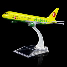 24-Hours The Siberia Airbus 320 Alloy Metal Model Aircraft Birthday Gift Plane Models Chiristmas Gift 1:400