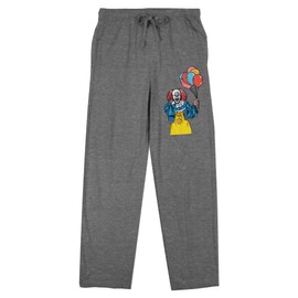 It Classic 1990 Pennywise Holding Balloons Women's Gray Heather Sleep Pajama Pants-XL