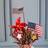 YK Decor Patriotic Garden Stake Rustic Metal American Glory Flag