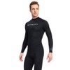 Men One Piece Swimsuit with Back Zipper Quick Dry Long