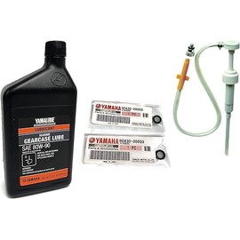 Yamaha Yamalube Marine Lower Unit Gearcase Lube- 1 Quart and Pump Plus Gasket, #Acc-GEARL-UB-QT