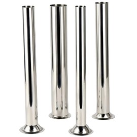 Stainless Steel Sausage Enema Tubes, Meat Mill Sausage Enema Machine Funnel Replacement for LEM 606,606SS, 1606,1606SS Sausage Enema Machines（4 sizes）