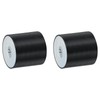 sourcing map 2Pcs 60 x 60mm M12 Thread Female Rubber