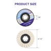 SCOTTCHEN Felt Flap Disc Abrasives 4-1/2" x 7/8" Arbor Buffing