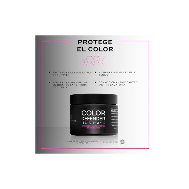 MARTHA DEBAYLE Mascarilla COLOR DEFENDER. Proteccin extrema para cabello teido.