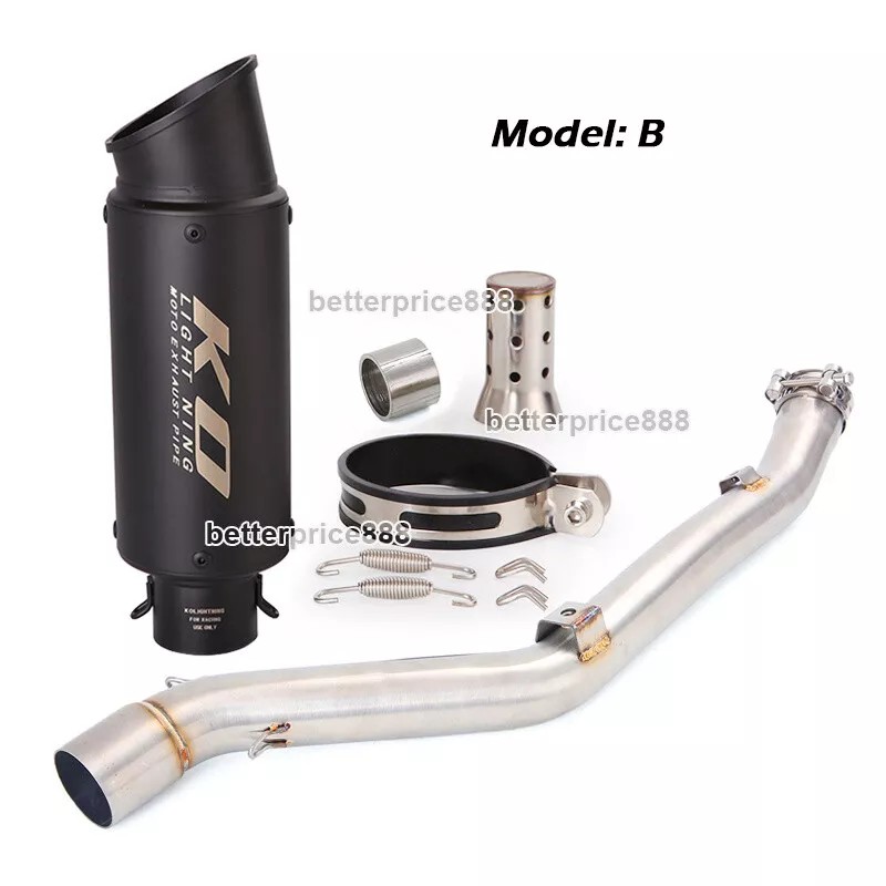 Unbranded For Suzuki DRZ400S DRZ400SM 2000~2024 Motorcycle Exhaust Pipe With