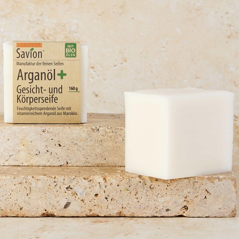 Savion Body soap, argan oil plus, vegan, palm oil-free, 160