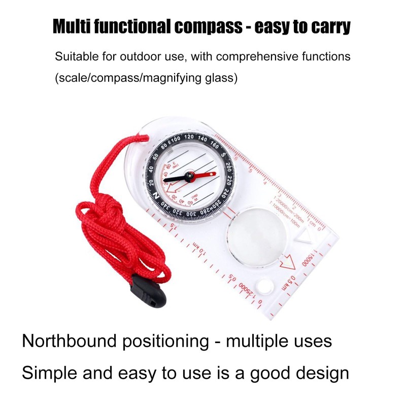 1 Pcs Compass Hiking Hiking Compass Orienteering Compass Sextant Avigation