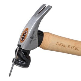 REAL STEEL 0402 Hickory Magnetic Head Rip Claw Hammer, 20 Ounce