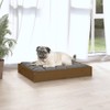 vidaXL Honey Brown Rectangular Dog Bed - Solid Pinewood Frame